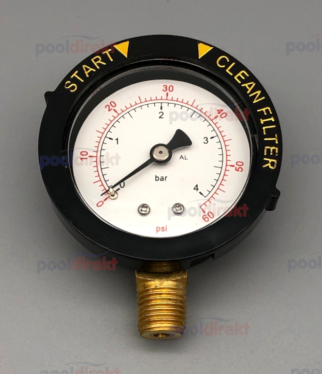 Manometer 1/4" Anschluss unten Starite