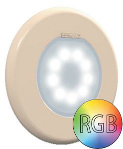 Astral LED komplett Scheinwerfer Lumiplus Flexi V1, RGB beige